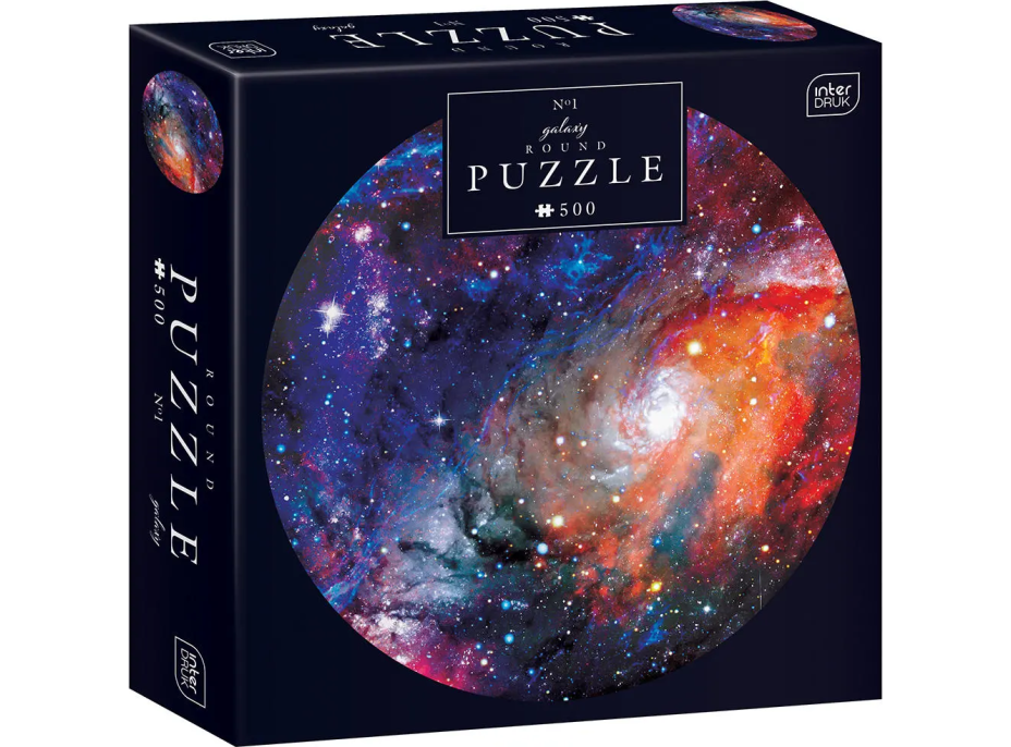 INTERDRUK Okrúhle puzzle Galaxy: Vesmír 500 dielikov