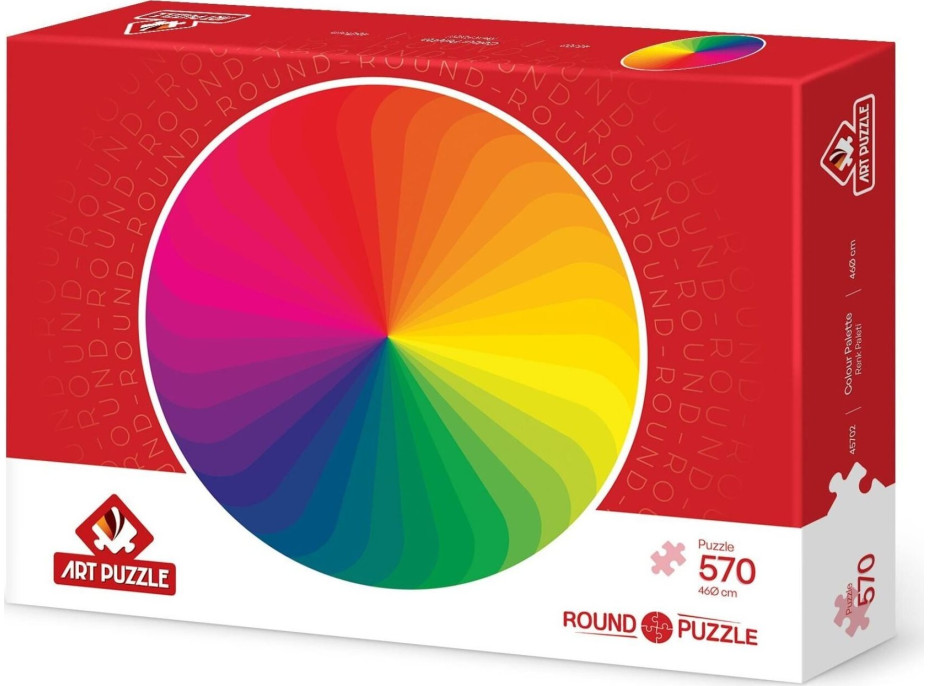 ART PUZZLE Okrúhle puzzle Paleta farieb 570 dielikov