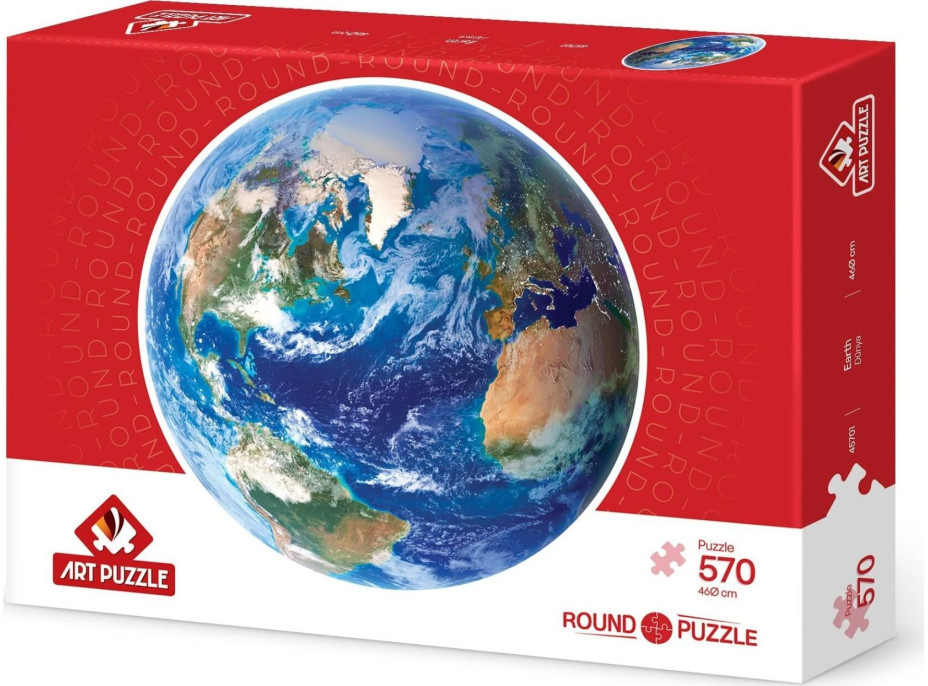 ART PUZZLE Okrúhle puzzle Planéta Zem 570 dielikov
