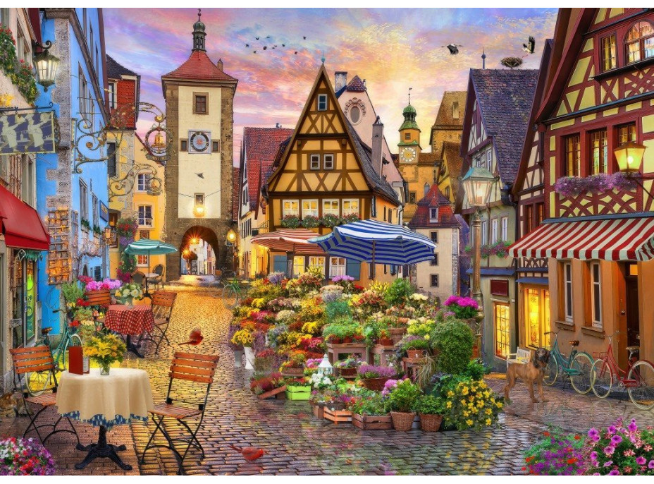 BLUEBIRD Puzzle Bavorské mesto 500 dielikov