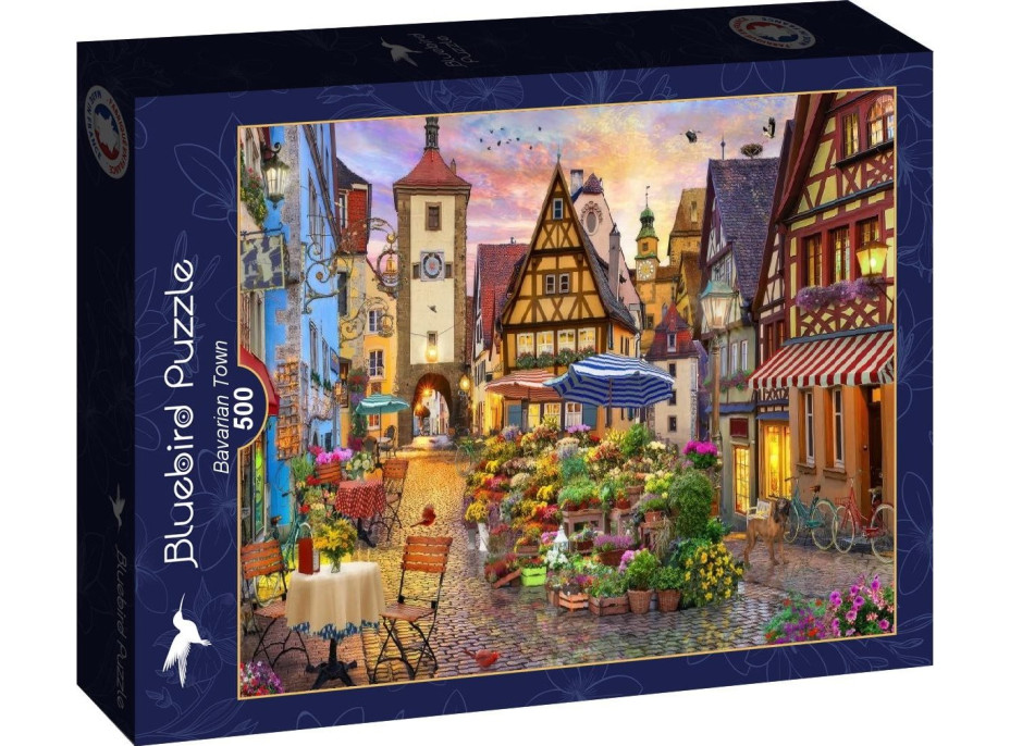 BLUEBIRD Puzzle Bavorské mesto 500 dielikov