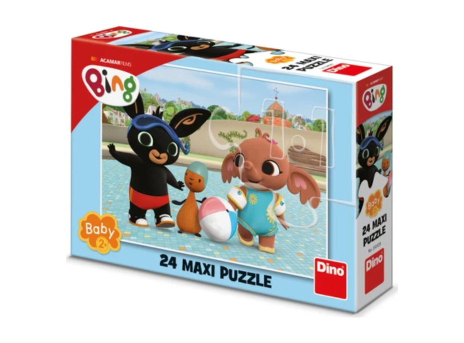 DINO Puzzle Bing pri bazéne 24 dielikov