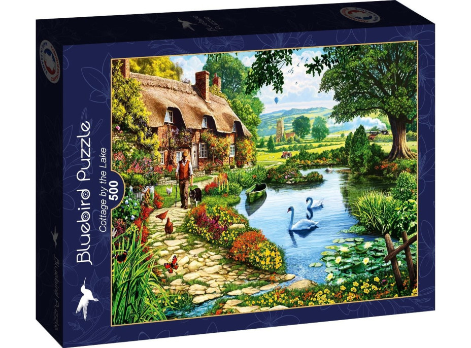 BLUEBIRD Puzzle Chata pri jazere 500 dielikov
