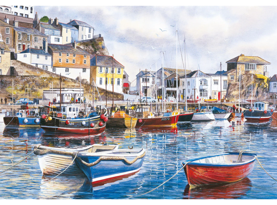 GIBSONS Puzzle Cornwall pri mori 4x500 dielikov