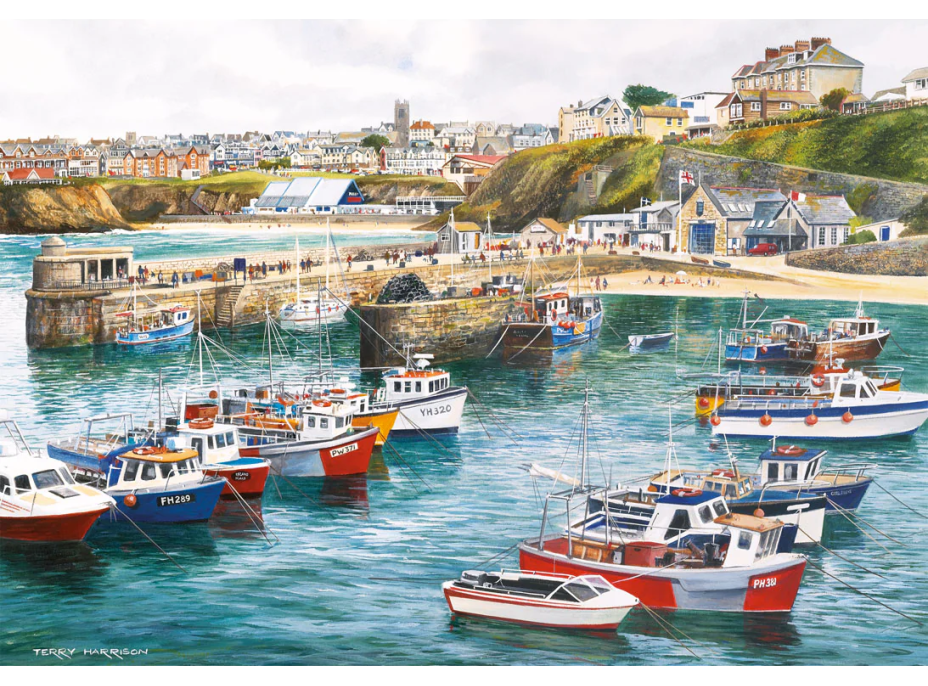 GIBSONS Puzzle Cornwall pri mori 4x500 dielikov