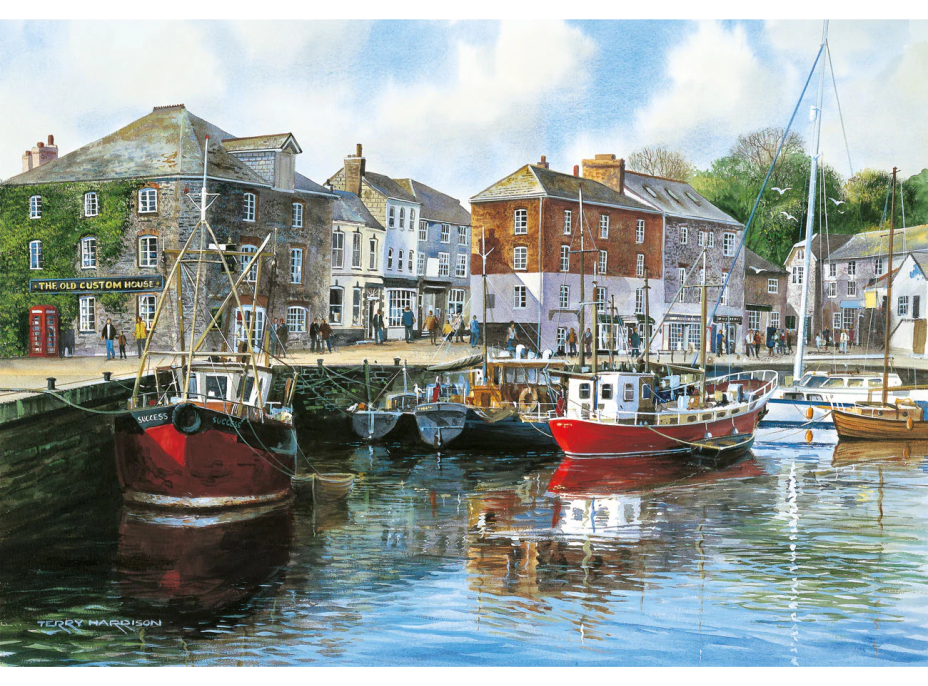 GIBSONS Puzzle Cornwall pri mori 4x500 dielikov