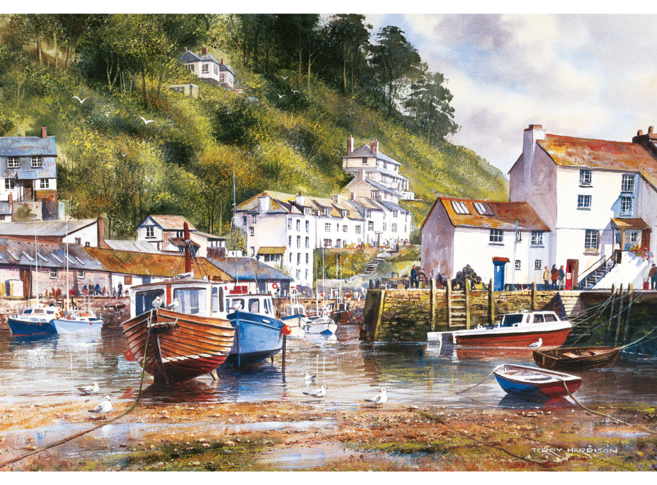 GIBSONS Puzzle Cornwall pri mori 4x500 dielikov