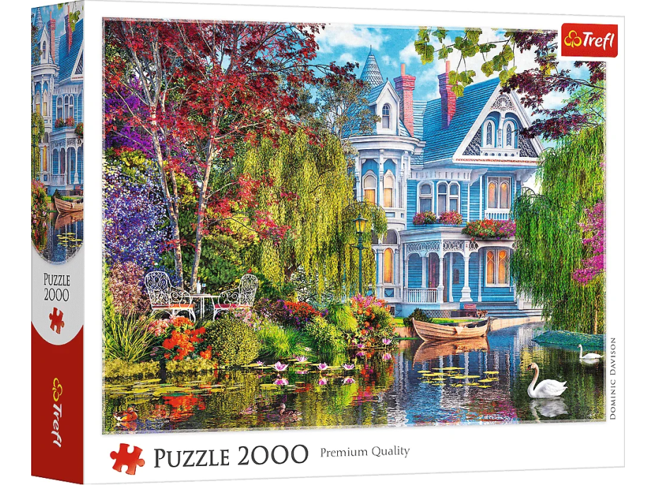 TREFL Puzzle Dom pri jazere 2000 dielikov