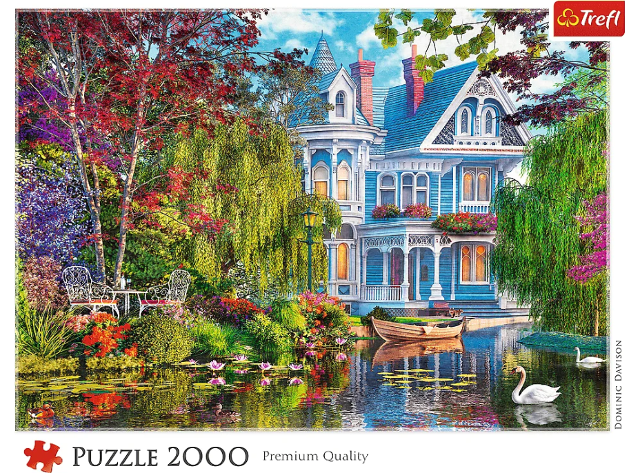 TREFL Puzzle Dom pri jazere 2000 dielikov