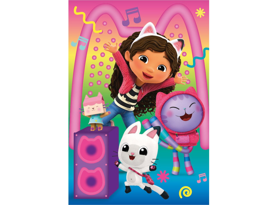 DINO Puzzle Gábinin kúzelný domček: Disco párty 24+48 dielikov