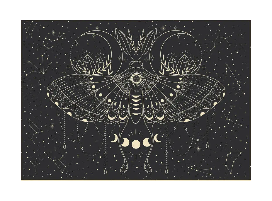 INTERDRUK Puzzle Galaxy: Mesačný motýľ 500 dielikov