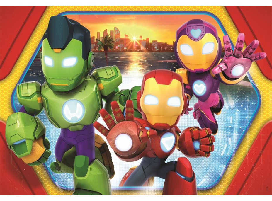 CLEMENTONI Puzzle Iron Man a jeho úžasní priatelia MAXI 24 dielikov
