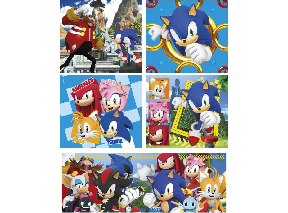 CLEMENTONI Puzzle Ježko Sonic 10v1
