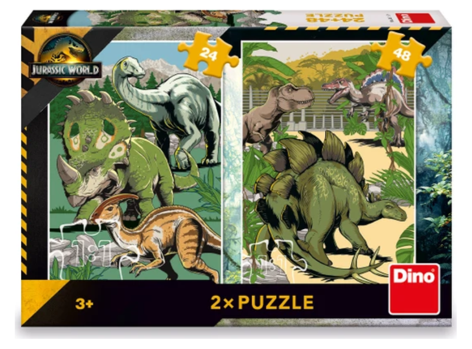 DINO Puzzle Jurský svet 24+48 dielikov