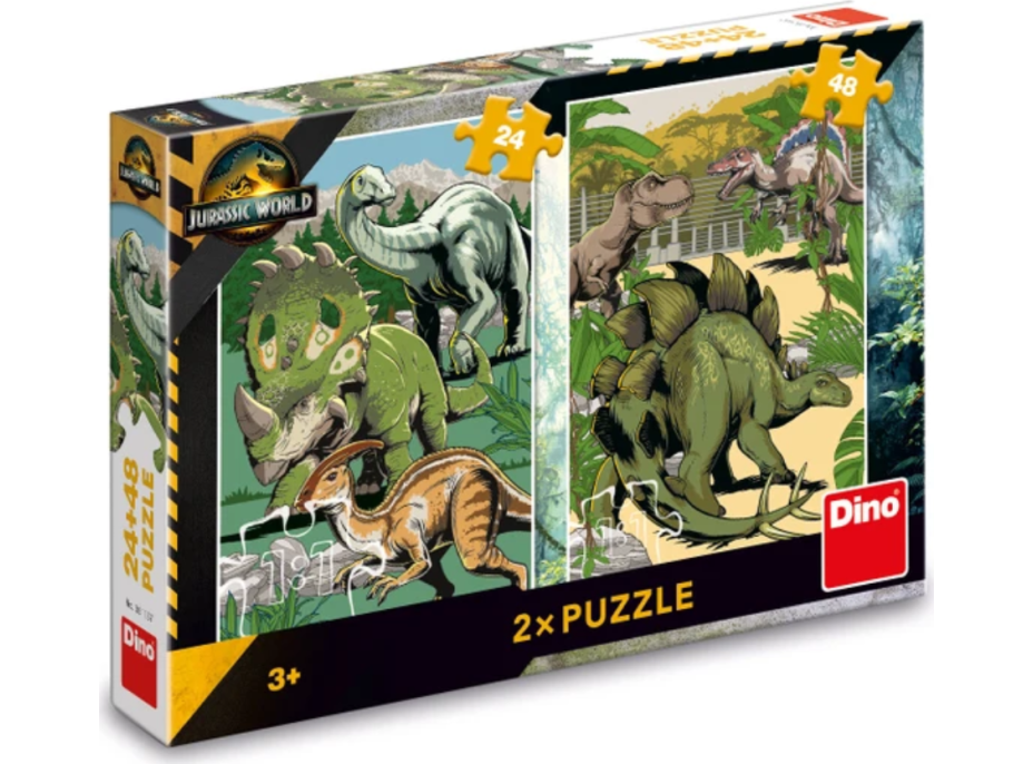 DINO Puzzle Jurský svet 24+48 dielikov