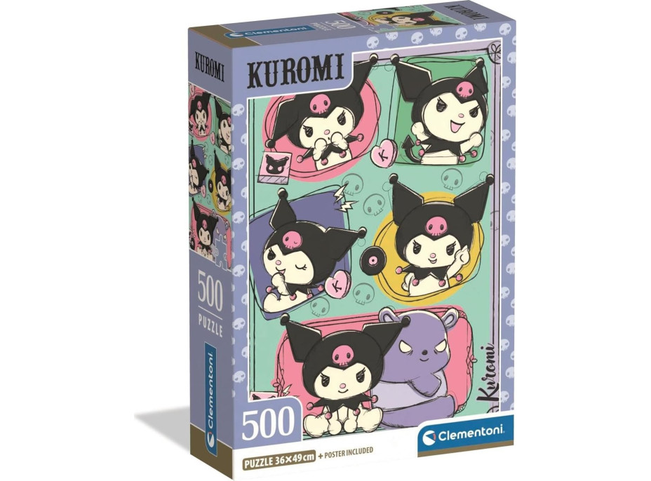 CLEMENTONI Puzzle Kuromi 500 dielikov