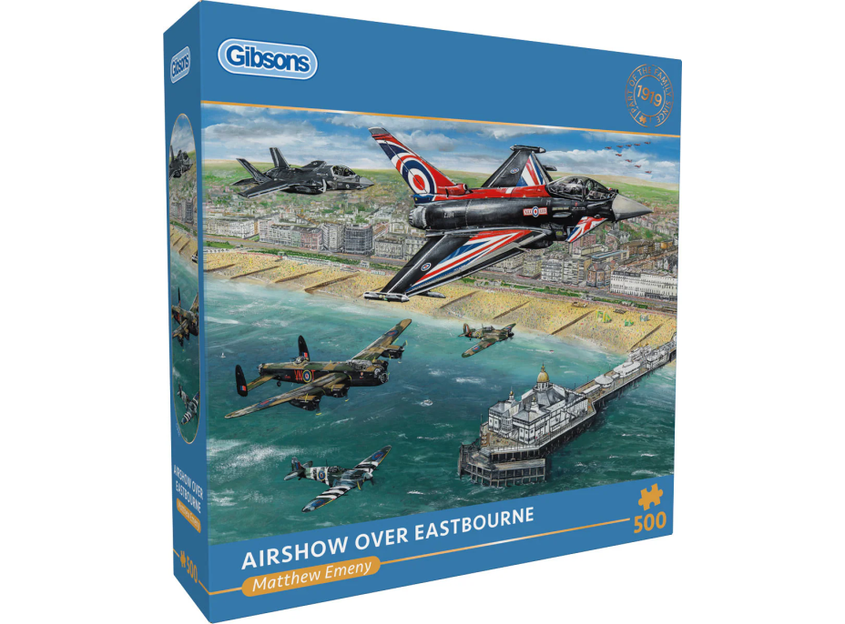 GIBSONS Puzzle Letecká show nad Eastbourne 500 dielikov