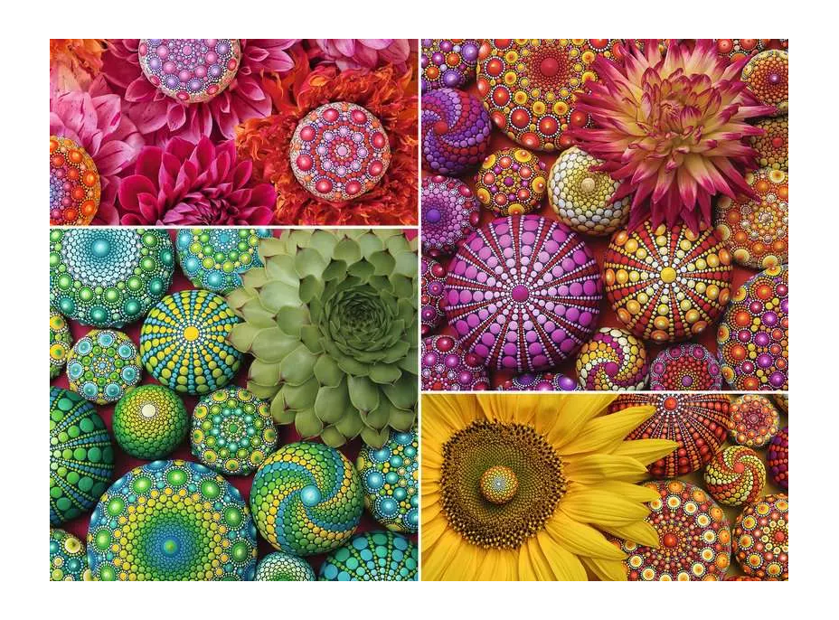 RAVENSBURGER Puzzle Mandala kvety 500 dielikov