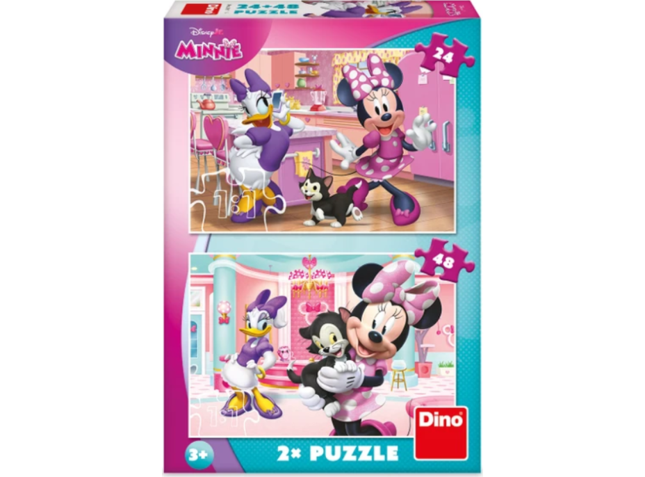DINO Puzzle Minnie a Figaro 24+48 dielikov