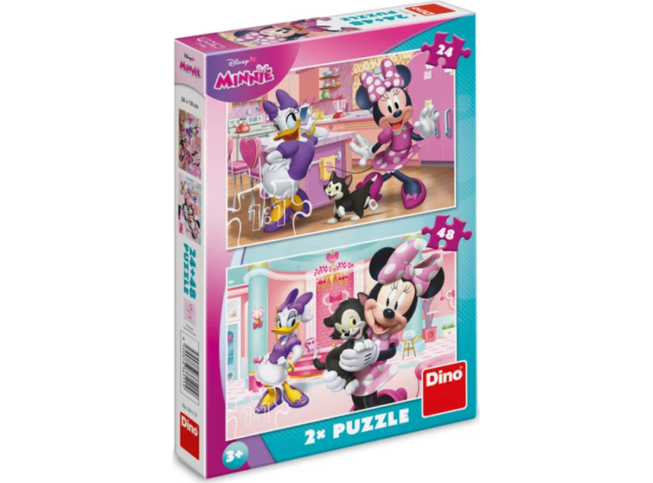 DINO Puzzle Minnie a Figaro 24+48 dielikov