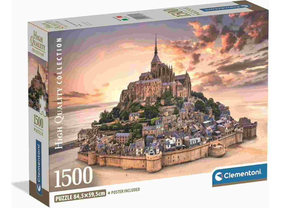 CLEMENTONI Puzzle Mont Saint-Michel 1500 dielikov