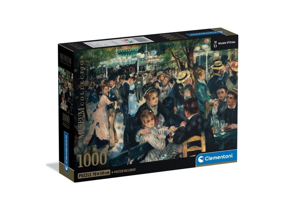CLEMENTONI Puzzle Museum Collection: Bál v Moulin de la Galette 1000 dielikov