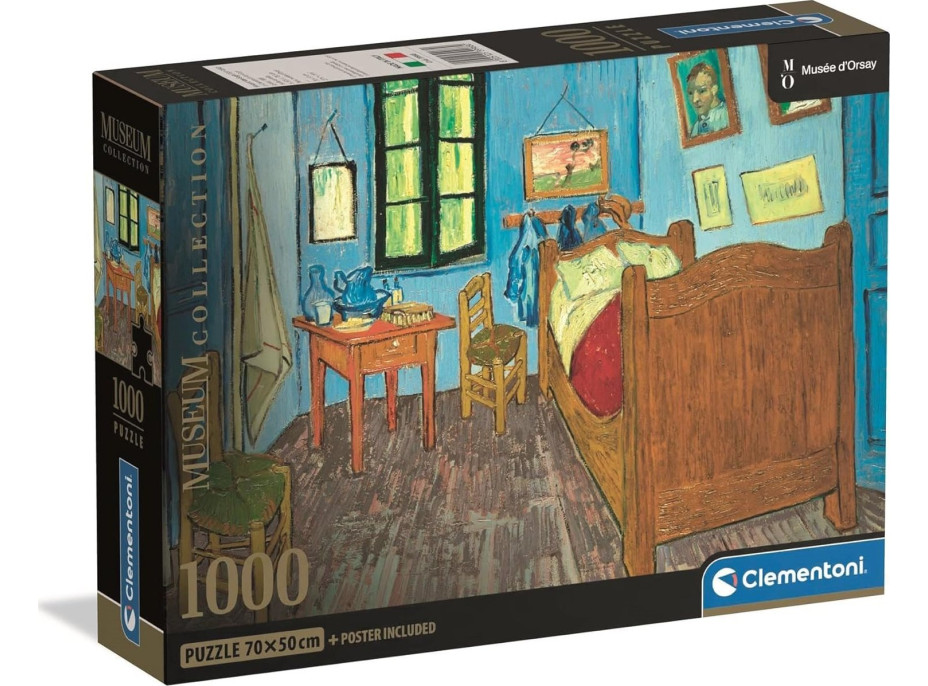 CLEMENTONI Puzzle Museum Collection: Spálňa v Arles 1000 dielikov