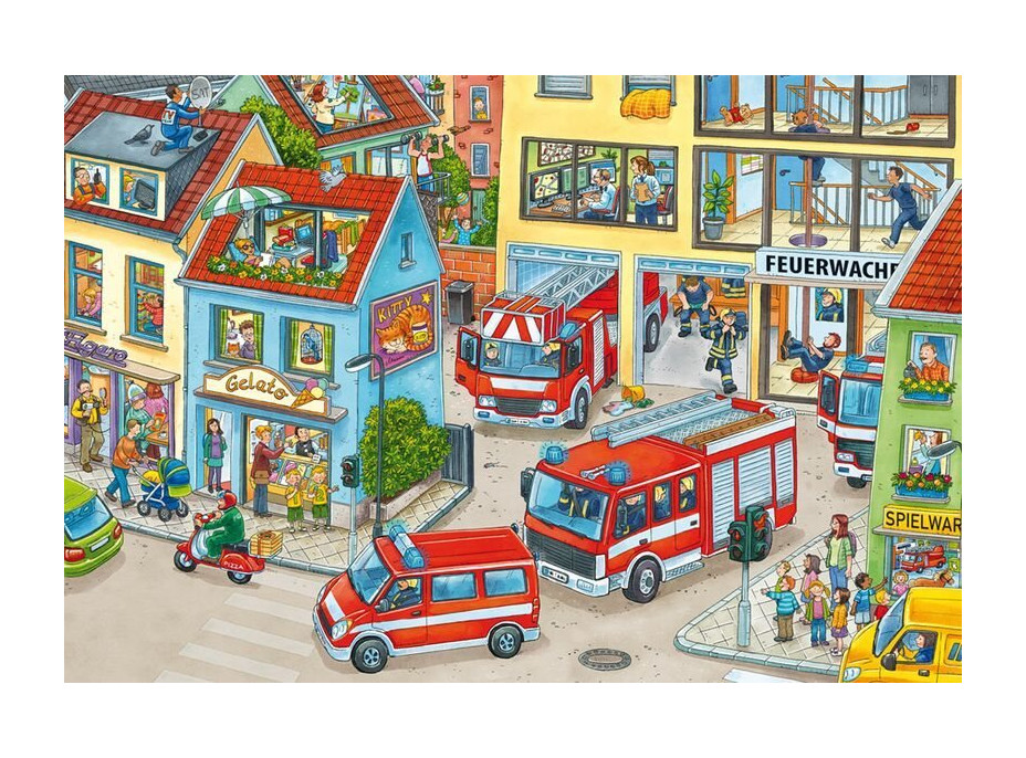 SCHMIDT Puzzle Hasiči 3x24 dielikov