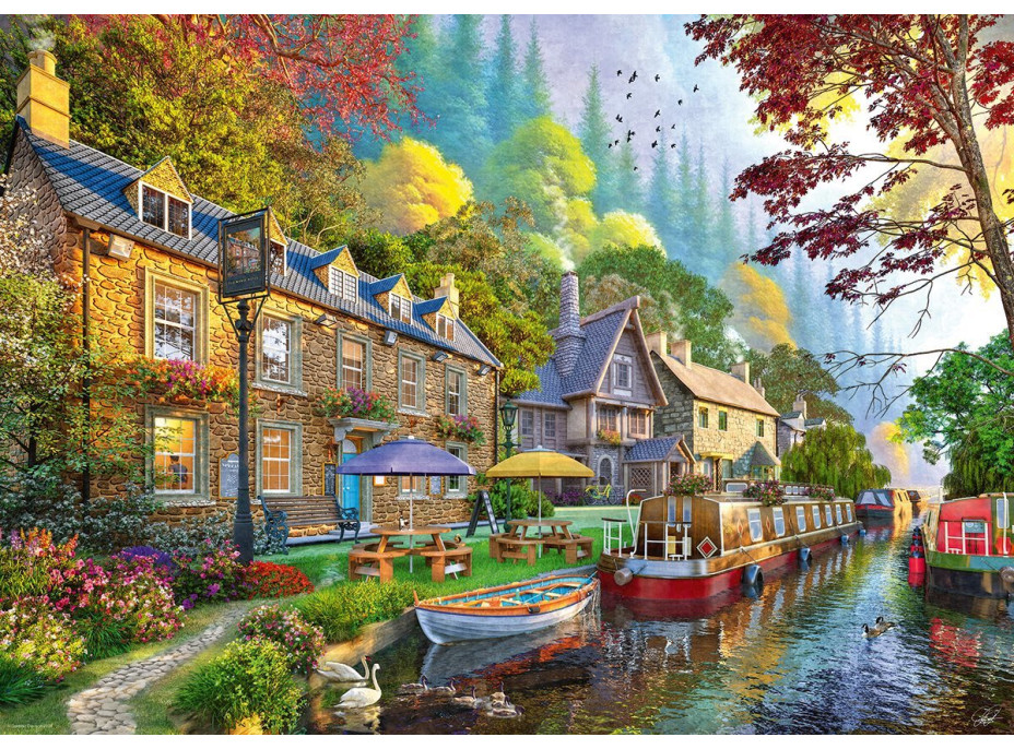 RAVENSBURGER Puzzle No.6 Pobrežná ulička 1000 dielikov