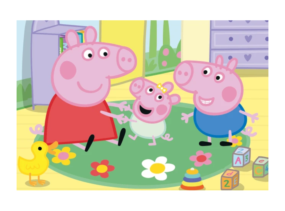 DINO Puzzle Prasiatko Peppa: Domov 24+48 dielikov