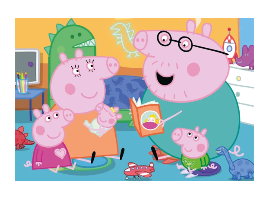DINO Puzzle Prasiatko Peppa: Domov 24+48 dielikov