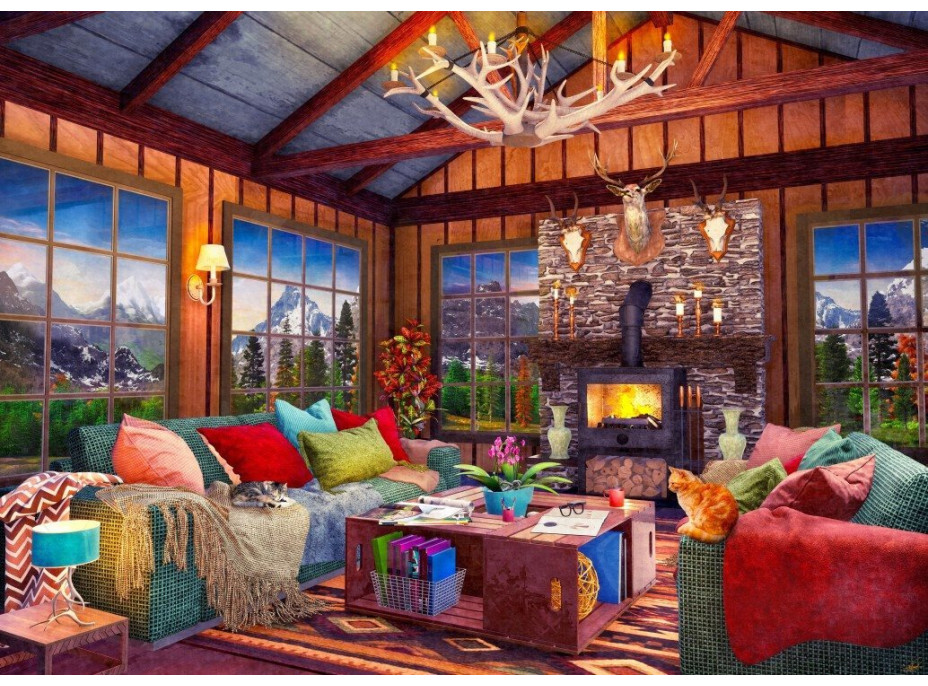 BLUEBIRD Puzzle Prázdninová chata 500 dielikov