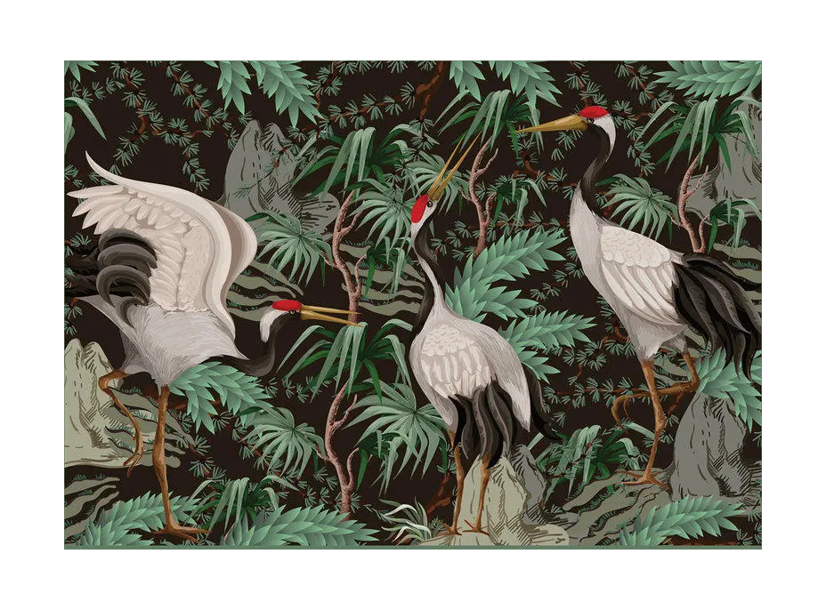 INTERDRUK Puzzle Secret Garden: Žeriavy 500 dielikov