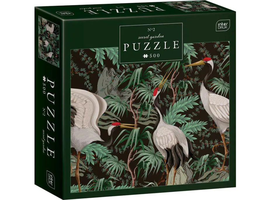 INTERDRUK Puzzle Secret Garden: Žeriavy 500 dielikov