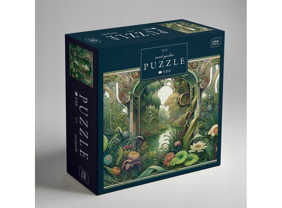 INTERDRUK Puzzle Secret Garden: Zabudnutá záhrada 500 dielikov