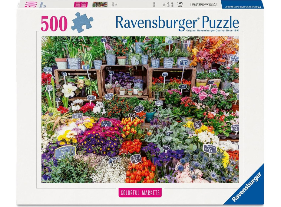 RAVENSBURGER Puzzle Francúzske trhovisko 500 dielikov