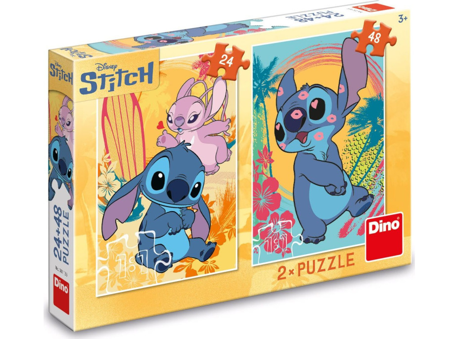 DINO Puzzle Zamilovaný Stitch 24+48 dielikov