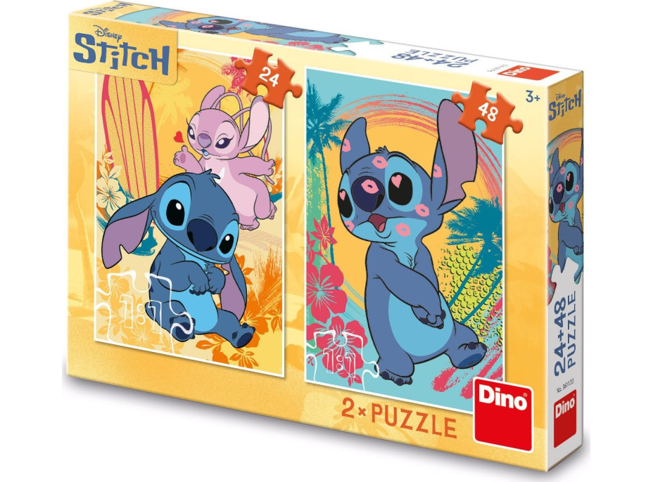 DINO Puzzle Zamilovaný Stitch 24+48 dielikov