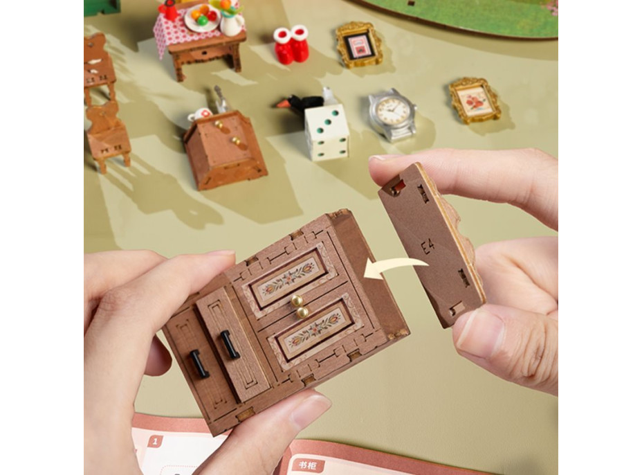 ROBOTIME Rolife DIY 3D drevené puzzle Rozprávkový domček na strome s LED osvetlením