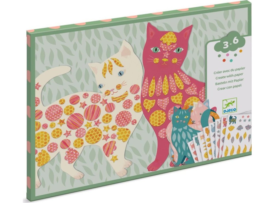 DJECO Tvorenie z papiera Mačky