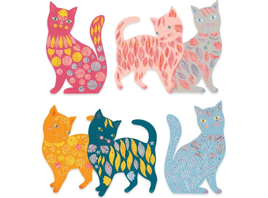 DJECO Tvorenie z papiera Mačky