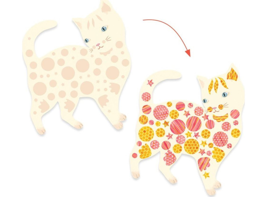 DJECO Tvorenie z papiera Mačky