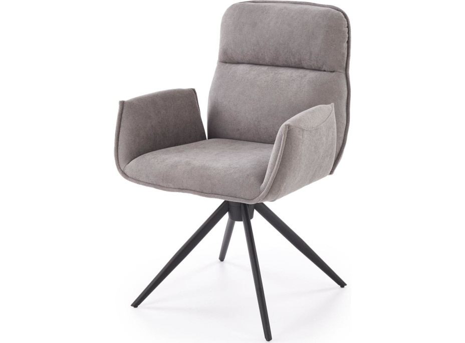 Jedálenská otočná stolička K574 - popolavo šedá