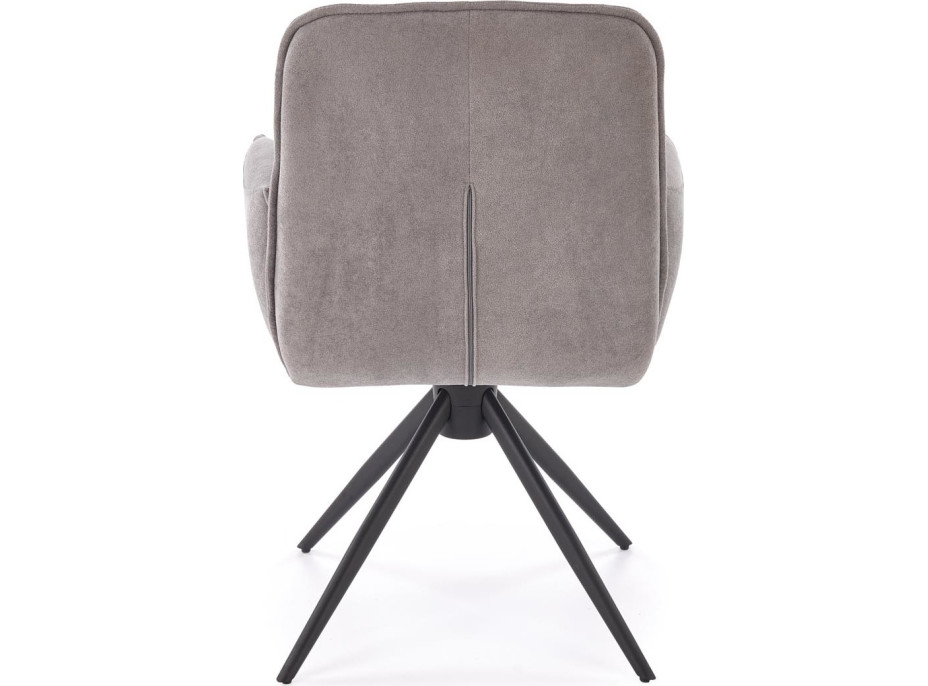 Jedálenská otočná stolička K574 - popolavo šedá