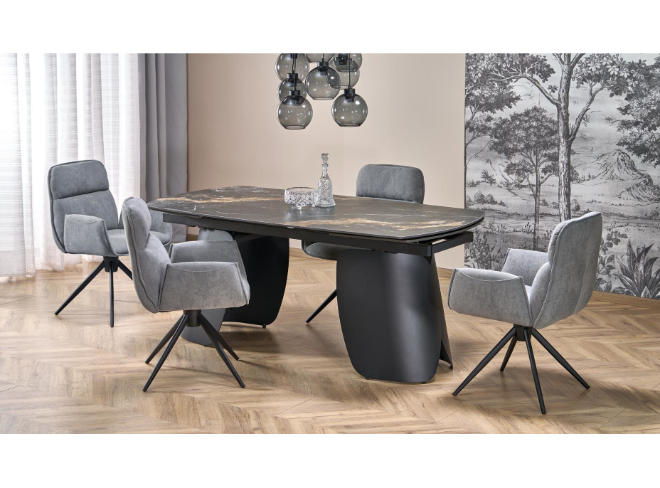 Jedálenská otočná stolička K574 - popolavo šedá