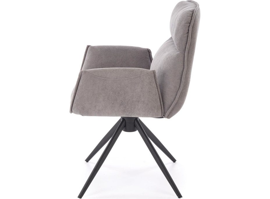 Jedálenská otočná stolička K574 - popolavo šedá