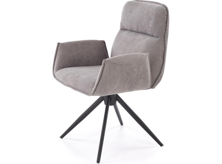 Jedálenská otočná stolička K574 - popolavo šedá