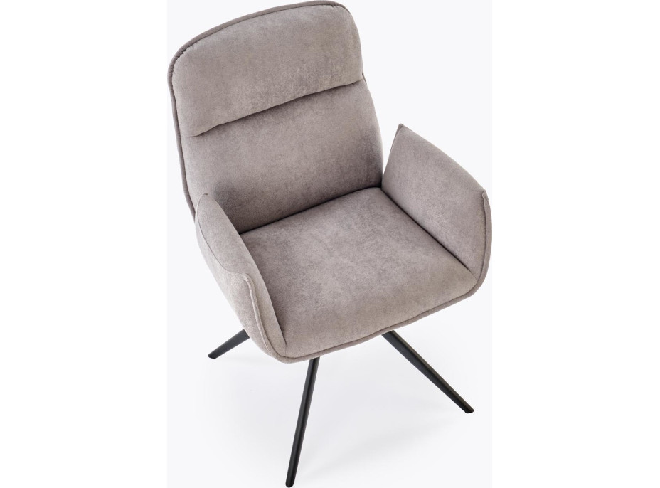 Jedálenská otočná stolička K574 - popolavo šedá