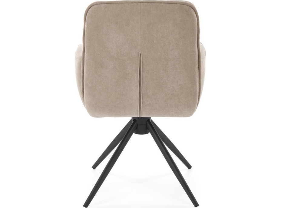 Jedálenská otočná stolička K574 - tmavo béžová