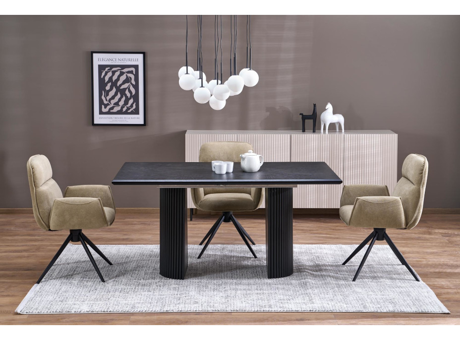 Jedálenská otočná stolička K574 - tmavo béžová